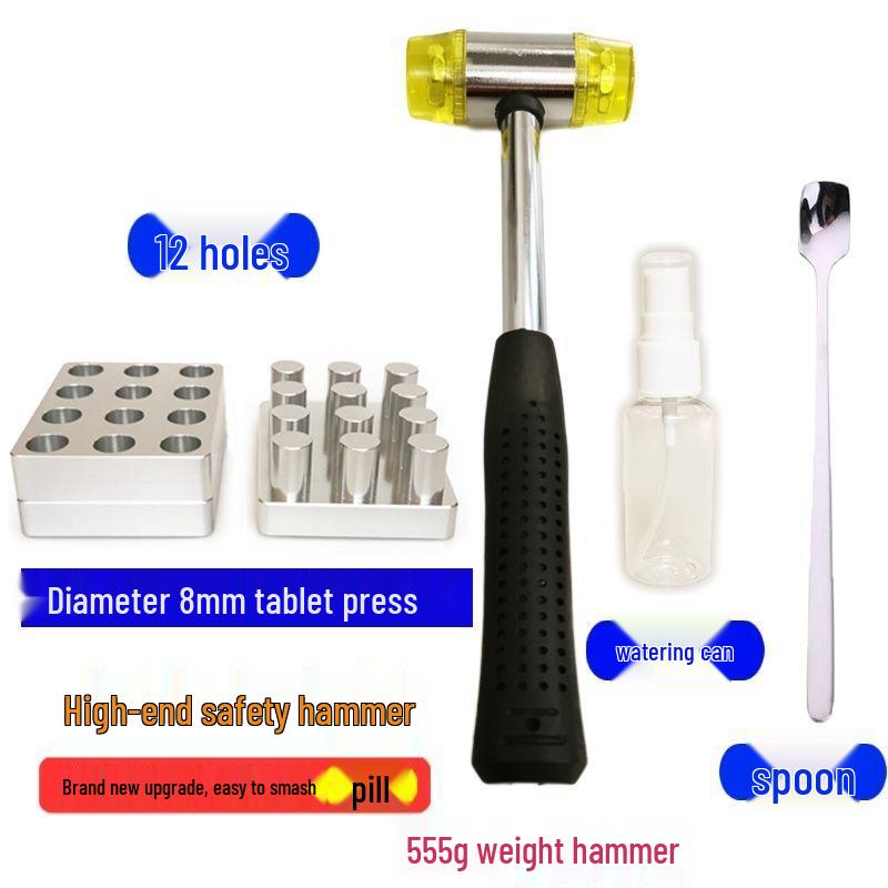 Ręczna prasa do tabletek do medycyny chińskiej i zachodniej, forma na proszek Sanqi, 10 mm