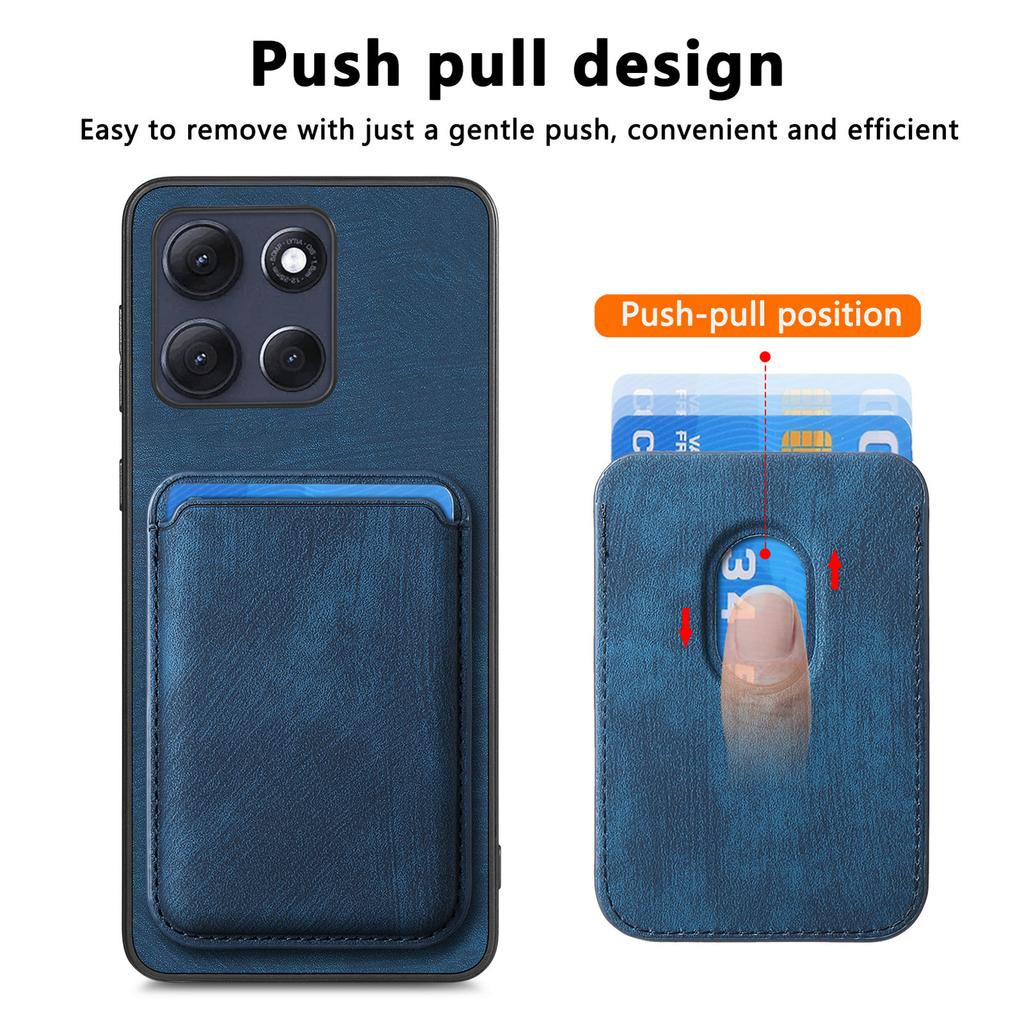 For Motorola Moto G86 Power 5G Magnetic Case Case Retro Leather + TPU Phone Cover with Detachable Card Slot