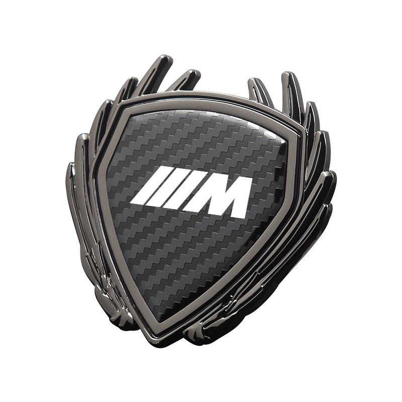 Emblematy BMW Serii 2: Metalowe Emblematy Skrzydła, Naklejki Dekoracyjne na Boczne Szyby do Modeli 225L, 225i, 220i.