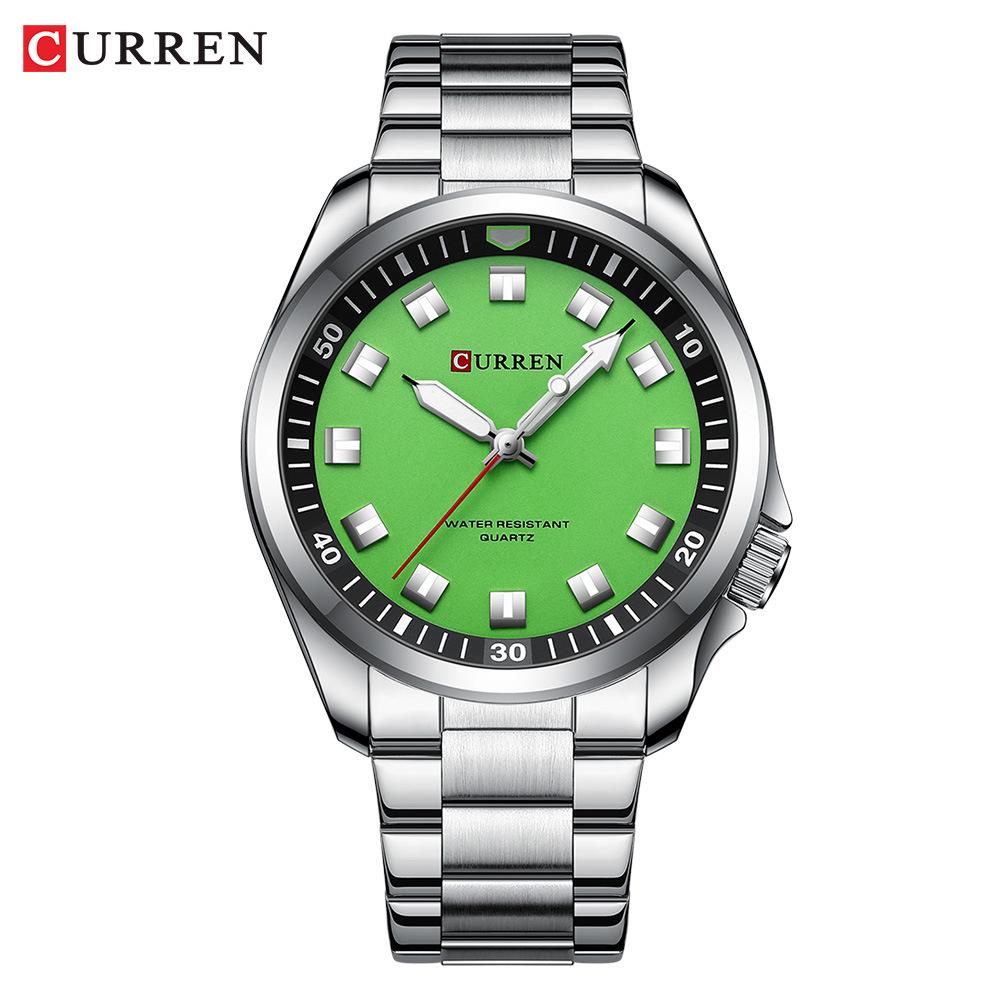 CURREN 8451 Men's Waterproof Business Quartz Watch with Steel Band