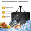 Large Capacity Insulated Bag Folding Thickened Picnic Lunch Portable Storage Bag Cooler Bag For Camping, School Waterproof I2H8