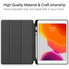 Dreifach gefaltete Lederhülle für iPad Mini 7 mit Apple Pencil-Schlitz Auto Sleep/Wake Cover