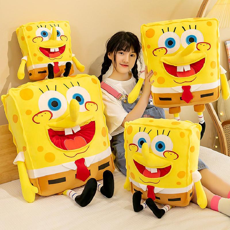 Adorable Spongebob Plush Toy Soft Stuffed Animal Doll Kids Hugging Pillow Gift