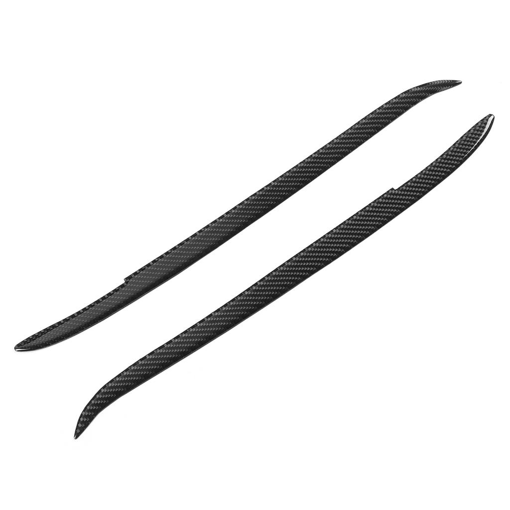 Par Karbonfiber Øyenbryn Øyelokk Trim Utvendig Dekorasjon Passer for E39 1997 2003