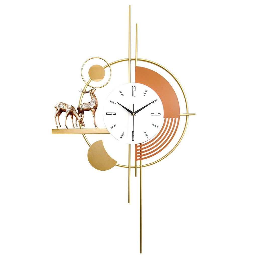 Luxury Nordic Minimalist Wall Clock - Stylish Living Room Decor & Fashionable Home Accent