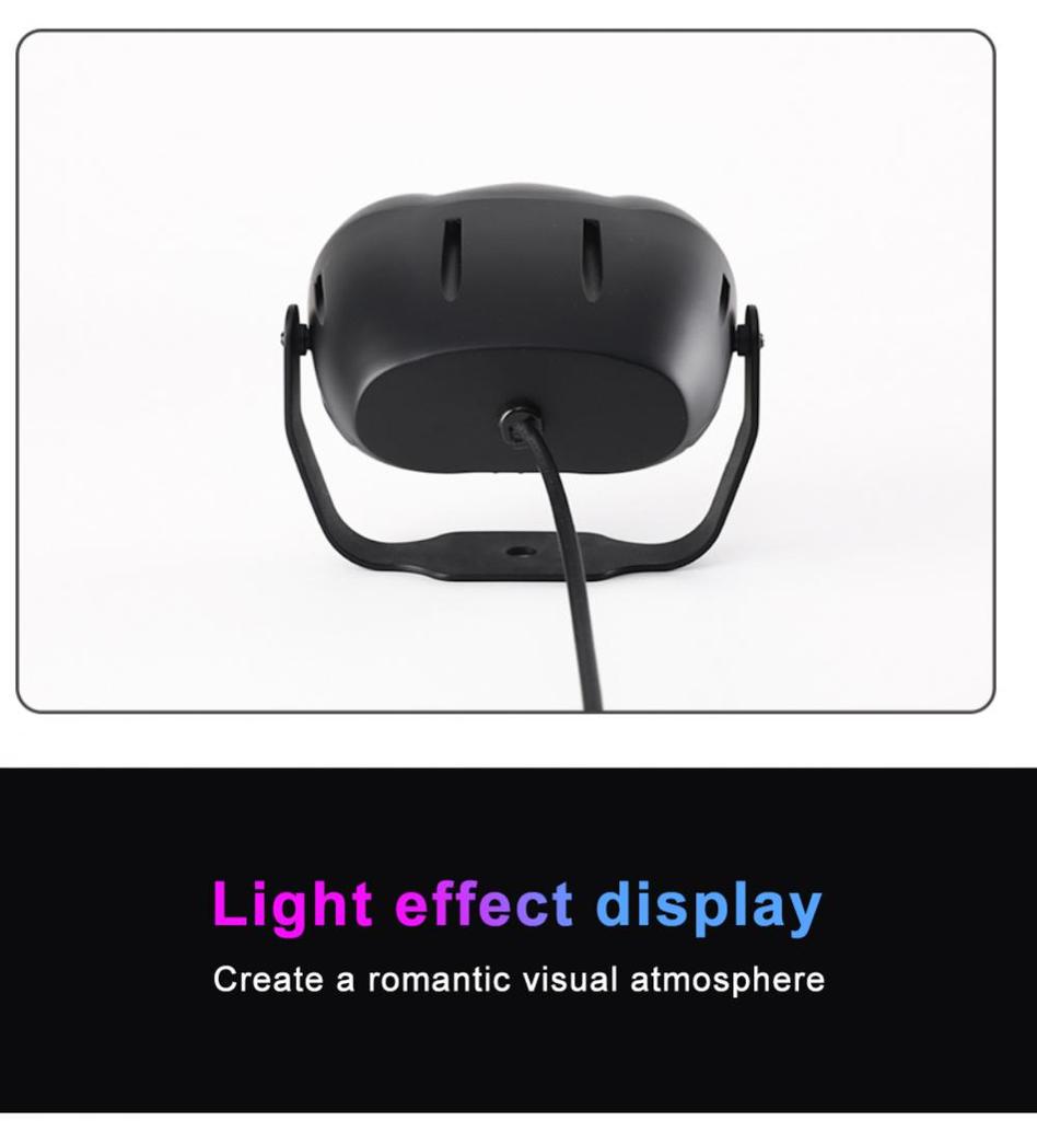 Double Tube Snowflake Christmas Projection Lamp Atmosphere Decoration Small Night Lamp Outdoor Projection Atmosphere Lamp