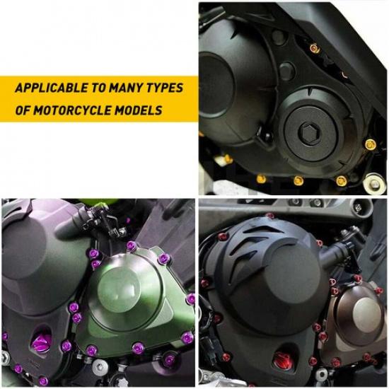 195PCS Motorcycle Complete Fairing Bolt Kit Body Screws Set Accessories Parts