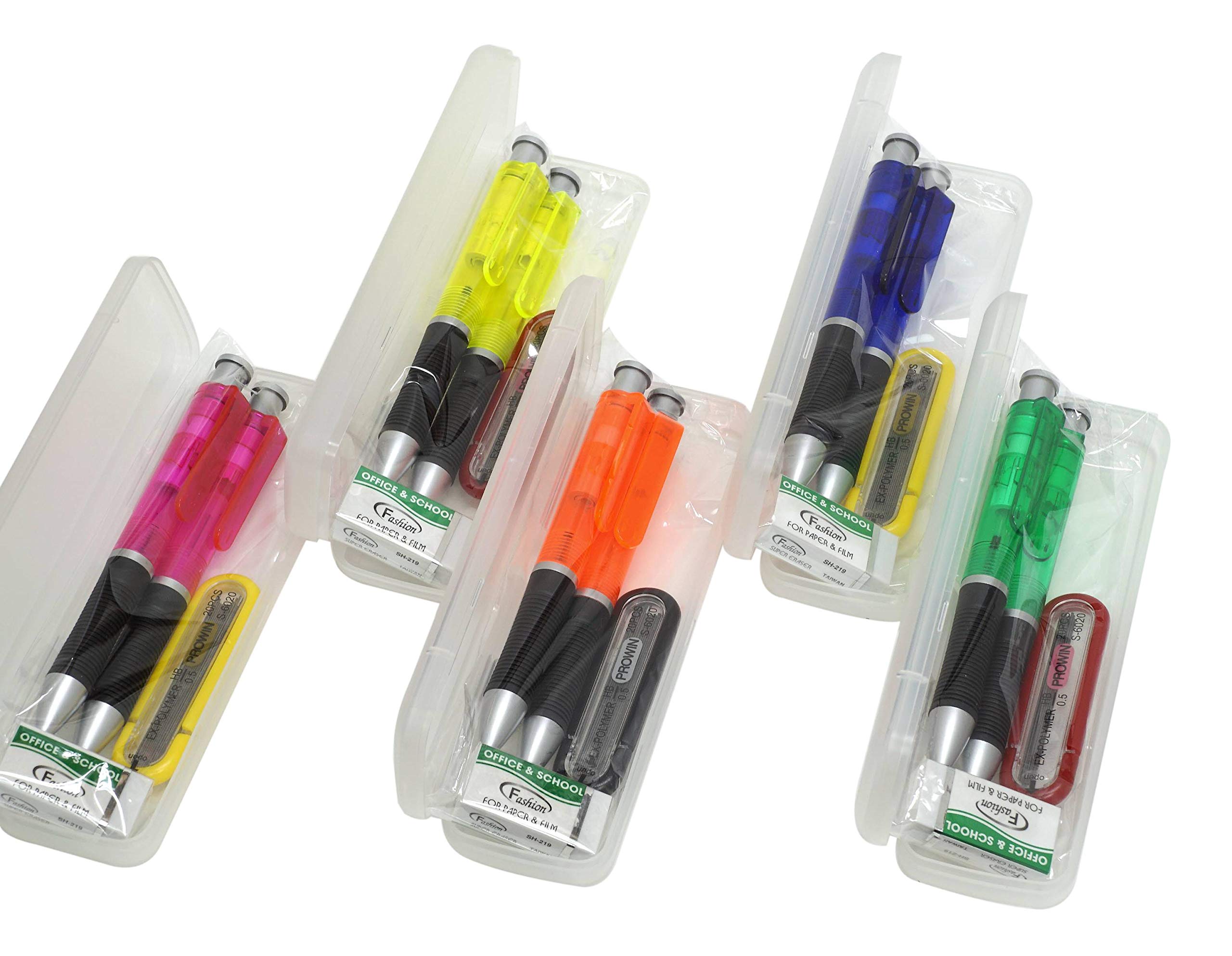 

Giant Ballpoint Pen Mechanical Pencil Kit in a Durable PP Pencil OPP Includes Ballpoint Pen and Mechanical Pencil with Rubber and 20 Mechanical Pencil