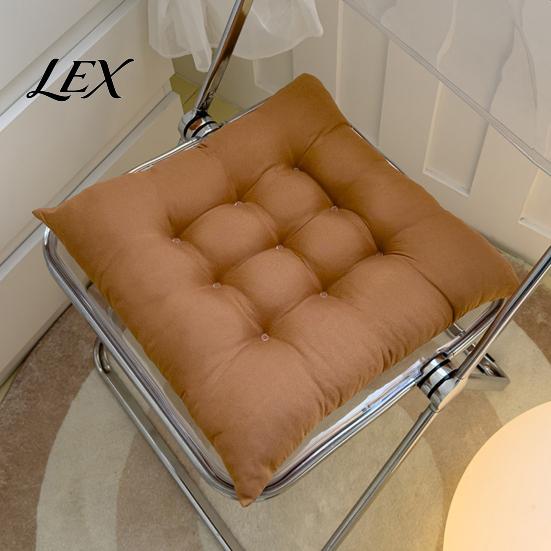 Car Seat Comfort Cushion Square Chair with Ties, Ultra Soft Office Cushion, 15.75"x15.75" Breathable Pad for Home Work All Seasons