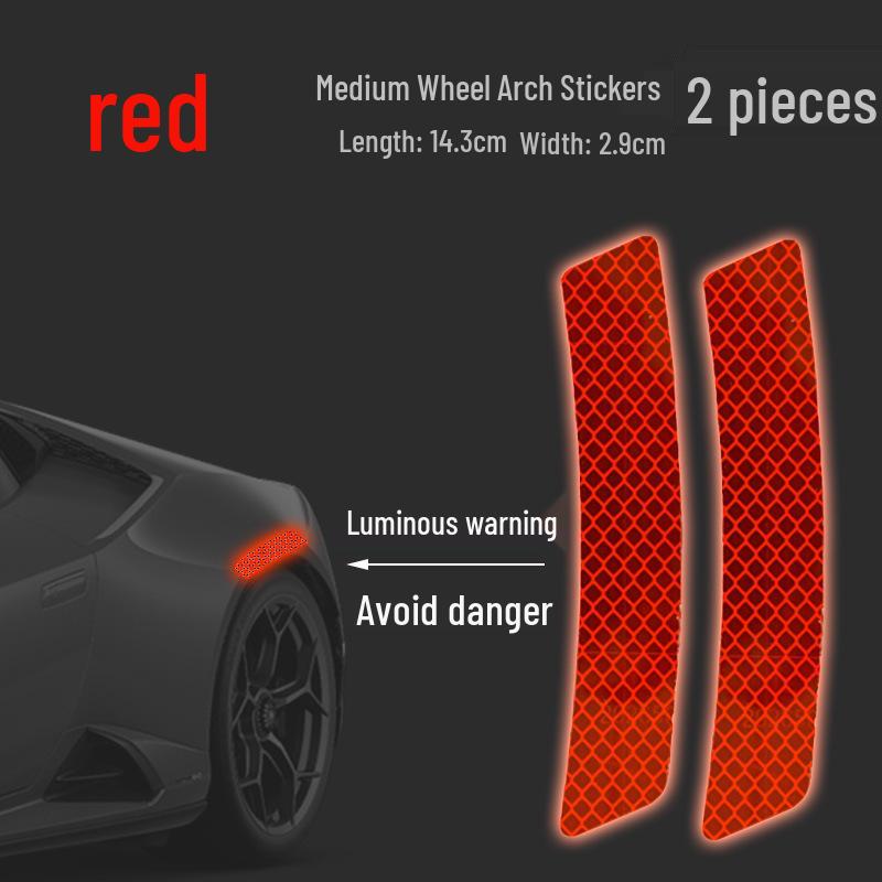 3M Reflective Wheel Eyebrow Sticker: Luminous, Waterproof, Anti-Collision, Scratch-Resistant Car Bumper Strip