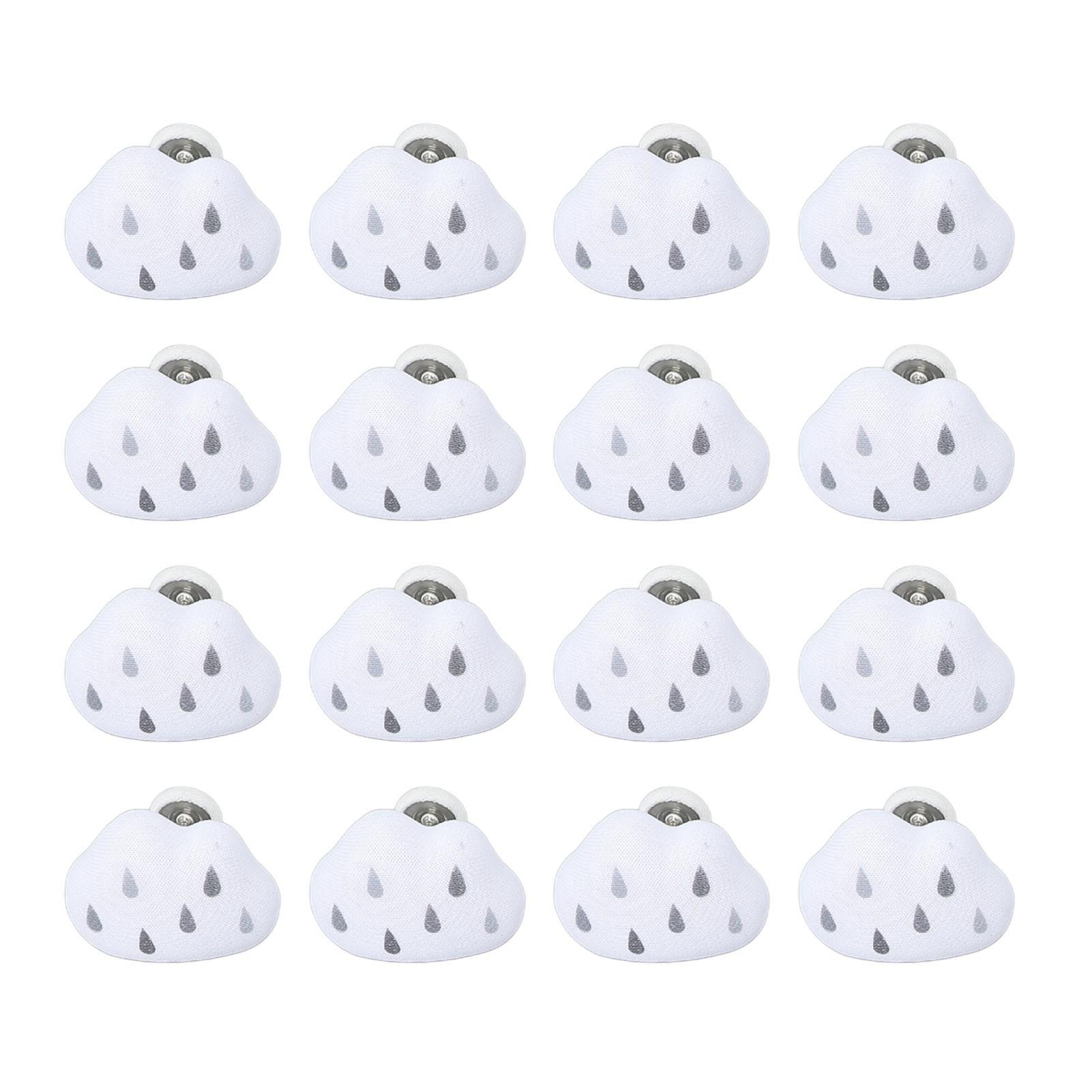 

16pcs Duvet Pin Prevent Quilt Shifting Detachable Cloud Shape Comforter Button Clips for Quilt Cushions Curtains White білий