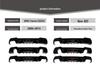 Compatible BMW 3 Series Coupe E92/E93 M Sport Rear Bumper Spoiler Lip for Tail Modification.