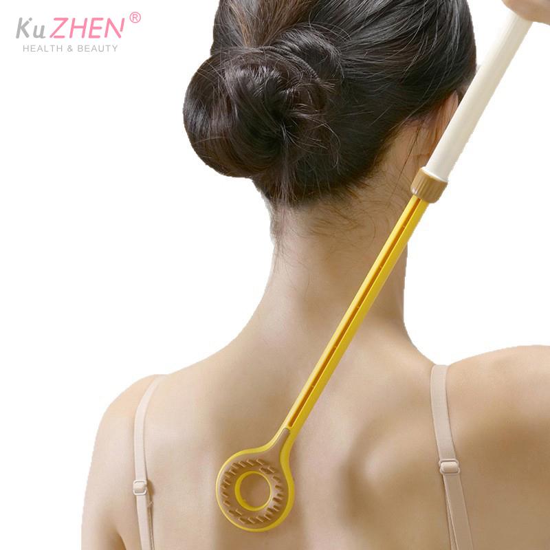 1Pc Double Sided Teeth Itchy Scratch Portable Scratcher Magnetic Ball Telescopic Scalable Scratch Back Scratch ToolPoint Massage