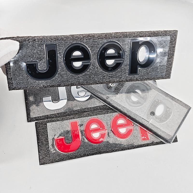 1 Stück Auto Front Hinten Logo Auto Kühlergrill Emblem Aufkleber für Jeep Renegade Compass Grand Cherokee JK Wrangler Rubicon Zubehör