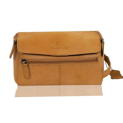 Vintage Ciemnobrązowa Skórzana Kosmetyczka typu Hunter dla Unisex(3079-02)