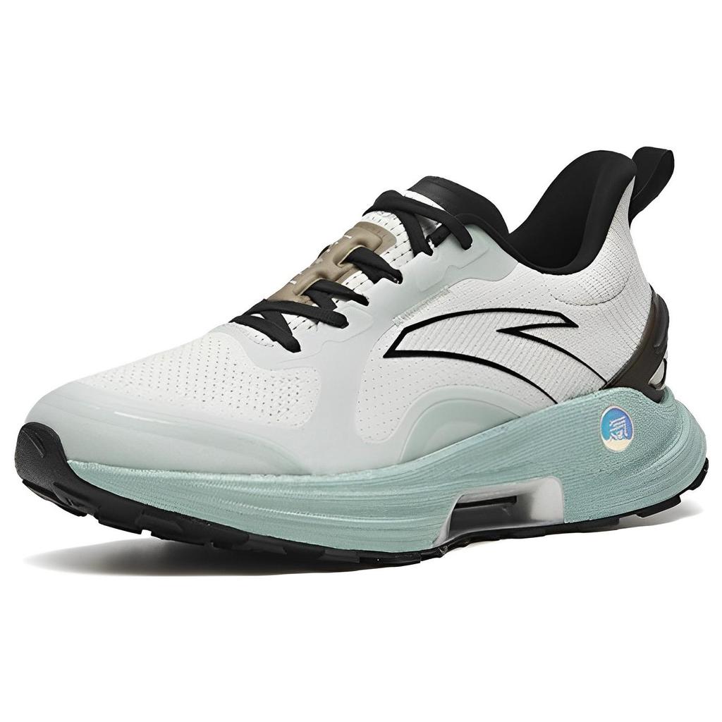 New Anta Gen 3.0 Slip-Resistant Lightweight Rebound Low-Top Running Shoes Men's White Gray Green 112315580-2