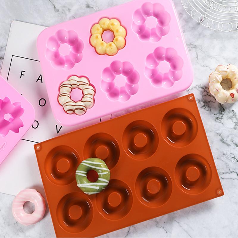 Silicone Donut Maker 3D DIY Baking Pastry Cookie Chocolate Round Molds Muffin Cake Mould Dessert Handmade Kitchen Cooking Tools 1