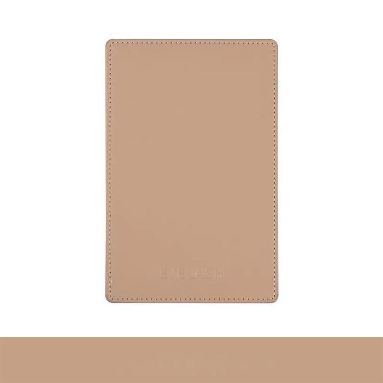 Custom PU Leather Magnetic Lash Tiles Pallet for Eyelashes Extension Tweezer Holder светло-коричневого