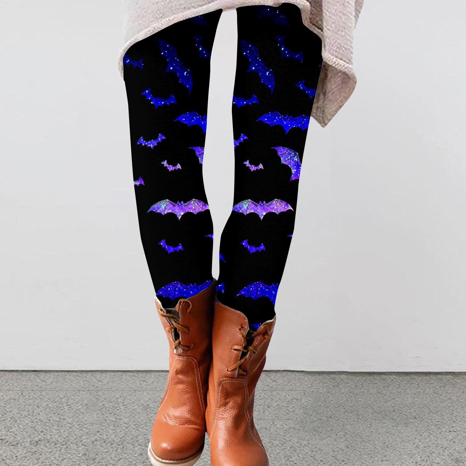 

Женские брюки с эластичным мягким низом и принтом Хэллоуина, повседневные домашние спальные брюки L