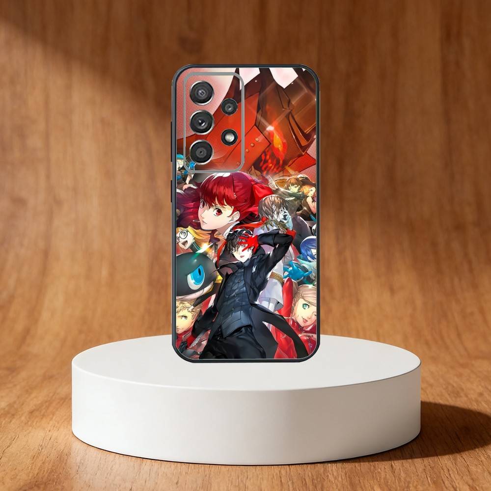 Game P-Persona 5 Phone Case For Samsung S25,S24,S21,S22,S23,S30,Ultra,S20,Plus,Fe,Note,10,9,5G Black Cover
