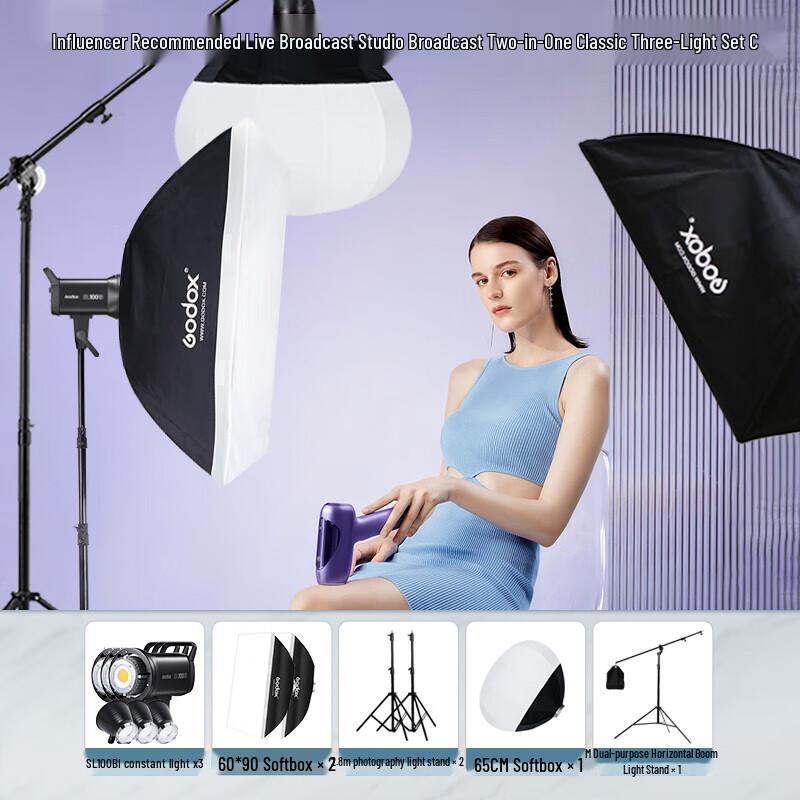 Godox SL100BI LED Video Light Kit