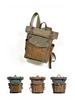 Unisex Retro Backpack: Oil Wax Canvas for Travel, Outdoor Sports, Mountaineering, and Laptop Use