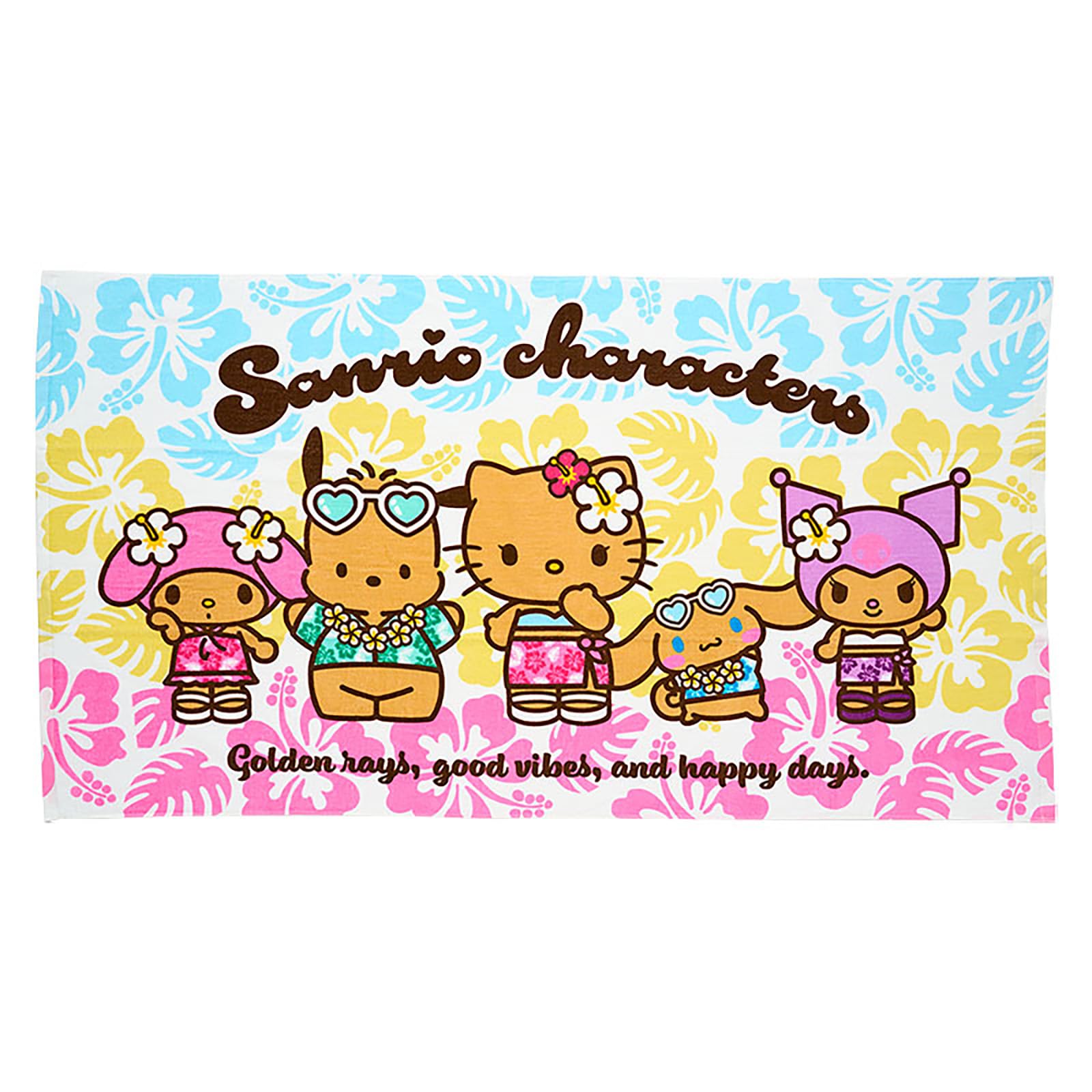 

Sanrio Bath Towel Sanrio Characters Cotton with Name Space 485632 (Tokonatsu Vacation) 100%