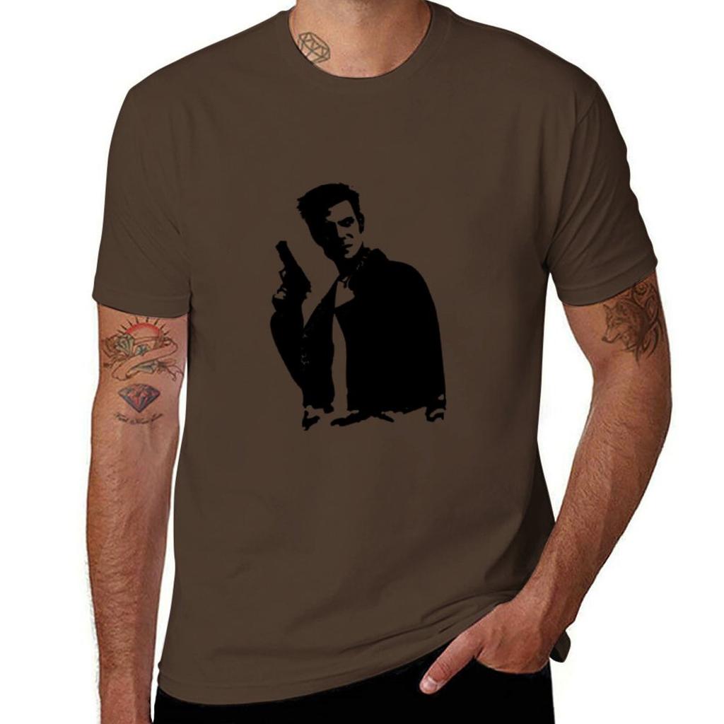 Max Payne Design Classic Tshirt Short sleeve tee customizeds kawaii clothes mens vintage t shirts