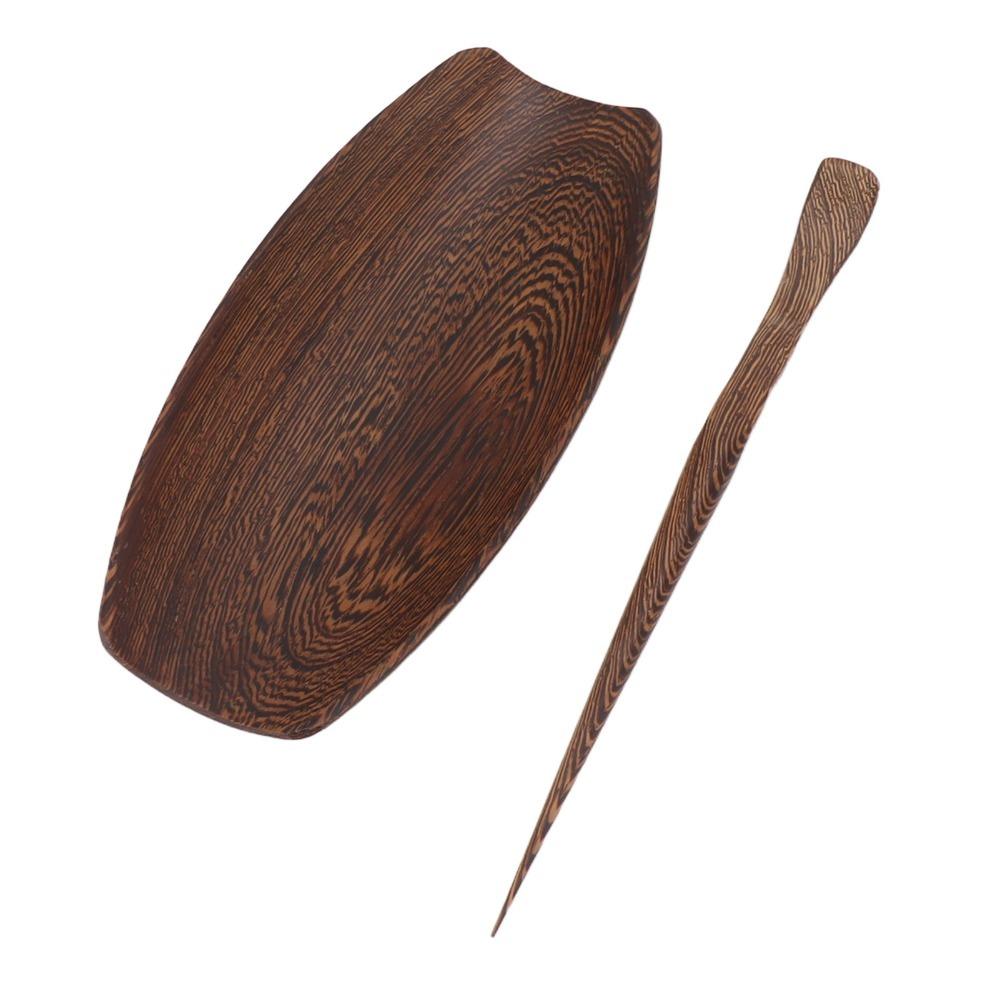 2pcs set Loose Leaf Teaware Tool Kit Wooden Material Tea Making Tool Kit Tea Scoop Set  Tea Making