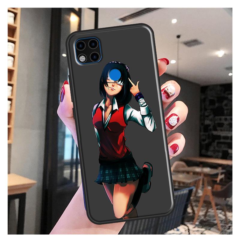 Ikishima Midari Kakegurui Anime Funda für Xiaomi Redmi Hinweis 10S 9S 8T 9 Hinweis 10 Pro Hinweis 11 Pro Redmi 9C 9A 9T Weicher Fall