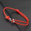 Bracelet Ancre Mode Homme Corde 2mm Tressé à la Main Nautique Réglable Bracelet pour Couples Étudiant Bijoux Cadeau Pulseira