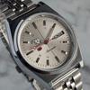 Used Working item SEIKO Seiko 5 Automatic 70s Vintage Silver Dial Sunburst Jubilee Bracelet Day Date