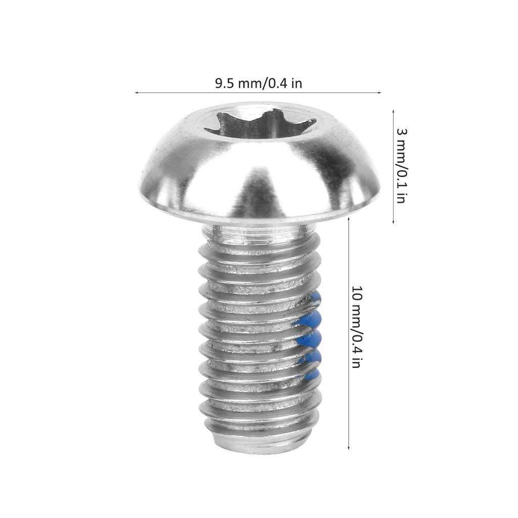 6pcsCelsiusbox M5x10mm Alloy Bike Brake Rotor Disc T25 Screws