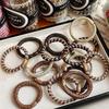 15pcs/set Braided Highly Elastic Hair Tie Durable Multi-colored Thick High Ponytail Rubber Band Headwear Hair Accessories