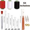 Sewing Kit 34 Pcs with Large Eye Steel Needles Colored Threads Ideal for Beginner Seamstress Home Daily Mending