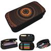 Brown Mandala Ethnic National Style Pencil Case for Boy Girl School Pen Box Pencil Bag Stationery Supplies Pen Holder Bag