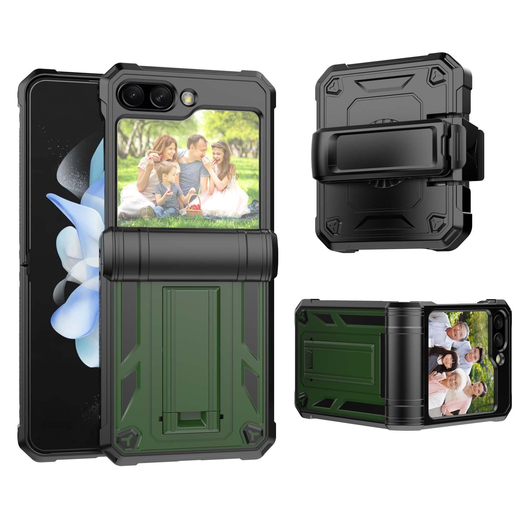 

Suitable for Samsung Galaxy Z Flip 5 Mobile Phone Case Foldable Bracket Sturdy Anti Fall Phone Case Samsung ZFlip5