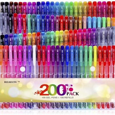 Gel Pens for Coloring Books, Color Gel Markers for Drawing Painting Writing, Art  School Supplies