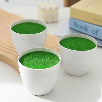 Simulated Plastic Pots for Artificial Flowers or Succulents, Perfect for Table Display.