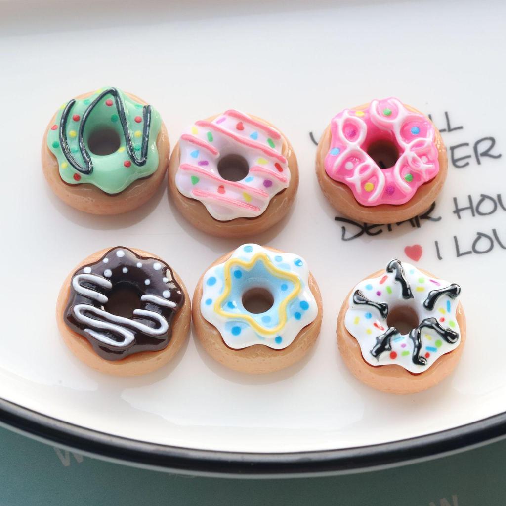 DIY Donut Simulation Food Toy Accessories: Cream Glue, Beauty Keychain, Handmade Parts & Materials for Phone Case Pendant