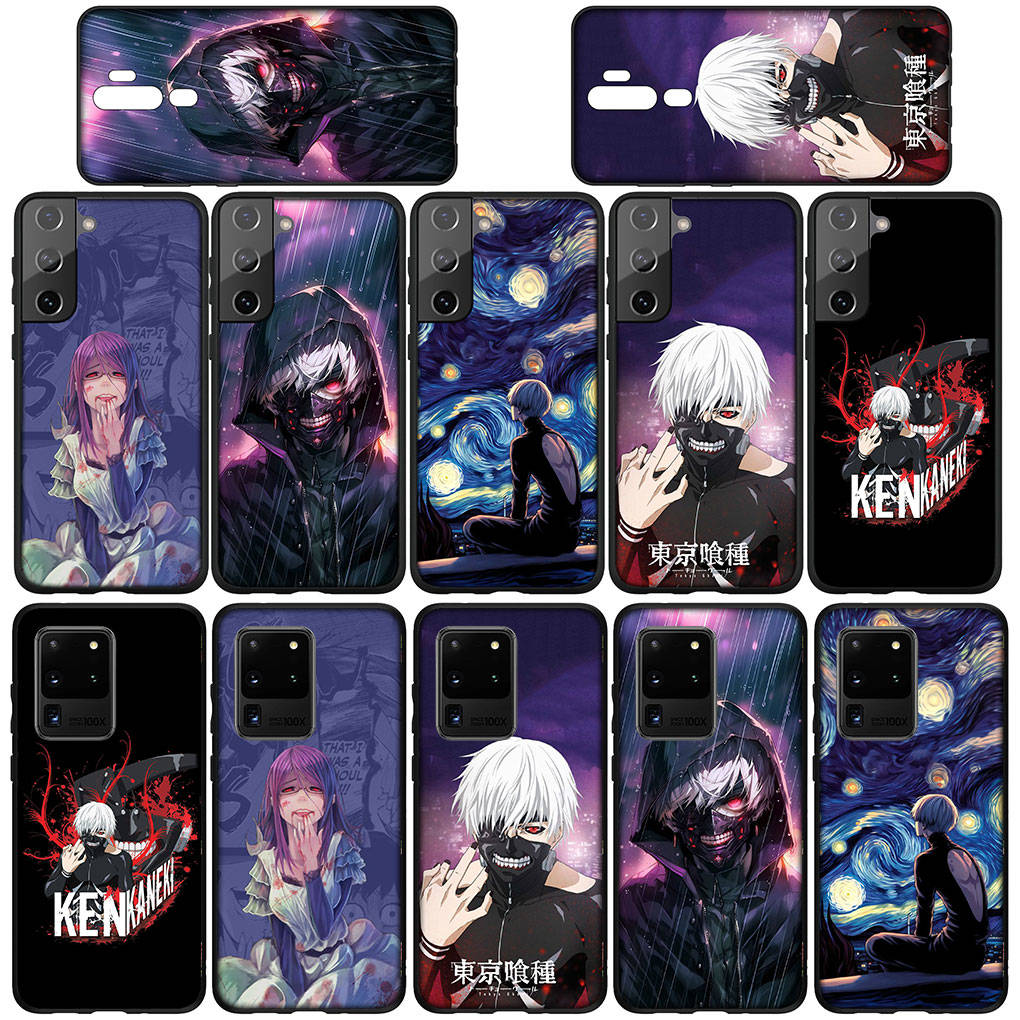 Pouzdro na telefon Samsung Galaxy S25 S24 S23 iPhone 16 15 Xiaomi Redmi Note 14 13 12 16E X 11 Pro Max OPPO Moto Huawei Anime Tokyo Ghoul Ken Kaneki kryt