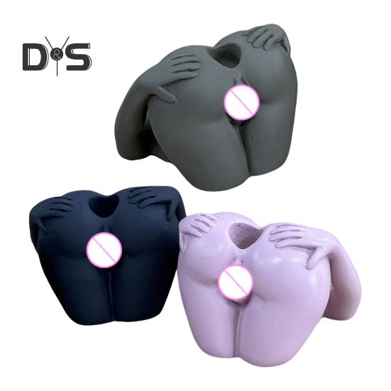 Sexy Ass Pen Holder 3D Funny Ass Pencil Pen Stand Synthetic Resin Butt-shaped Pen Holder Desk Organizer