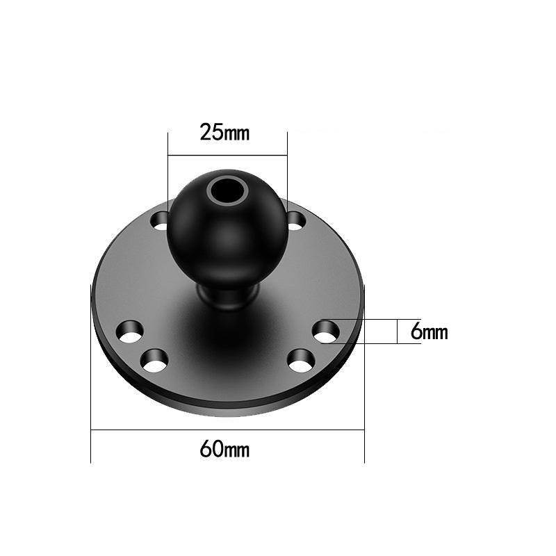 1'' Inch Ball Head Adapter for Mount Motorcycle Handlebar Clip Rearview Mirror Bracket for GoPro Insta360 Camera Accessories