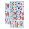 14pcs Christmas Stickers Cute Snowflake Reindeer Elf Pattern Christmas Window Clings for Window Glass Party Decorations