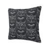 Custom Gothic Halloween Lace Bats Cushion Cover 45x45 Cm Polyester Throw Pillow Case For Sofa Living Room Decoration Pillowcase