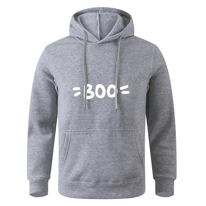 Long Sleeve Teens Autumn Black Gray Hooded Sweatshirt Hoodie Sportswear