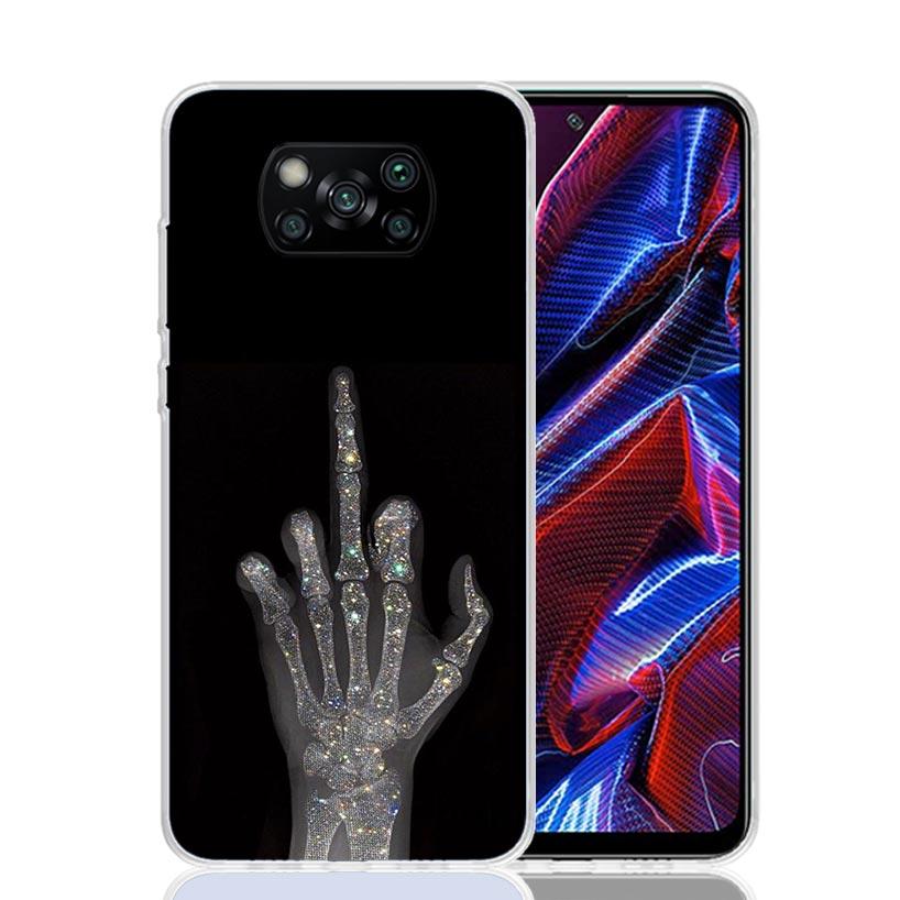 Middle Finger Phone Case For Xiaomi Poco F7 Ultra X7 X6 Pro X5 Redmi 15 15C 13 13C 12 12C 10 10A 10C 9 9A 9C 9T Shell Poco X7 X6