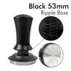 Kahve Tamperı 58mm 54mm 51mm Dalgalı Taban Düzleştirme Sabit Basınç Kalibreli Yaylı Barista Aletleri Espresso Aksesuarları
