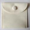 In-Stock Black Velvet Double-Sided Necklace Storage Bag with Snap Closure Flap