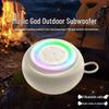 Portable Colorful Light Speaker with RGB Effects and War Drum Subwoofer for Camping and Parties, Card Playable - G25